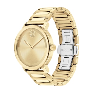 Men's Movado Bold® Evolution Gold-Tone IP Watch with Textured Tonal Gold-Tone Dial (Model: 3601095)