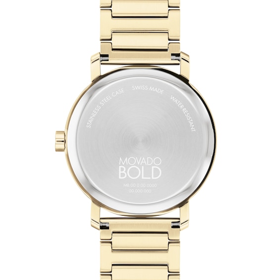 Men's Movado Bold® Evolution Gold-Tone IP Watch with Textured Tonal Gold-Tone Dial (Model: 3601095)