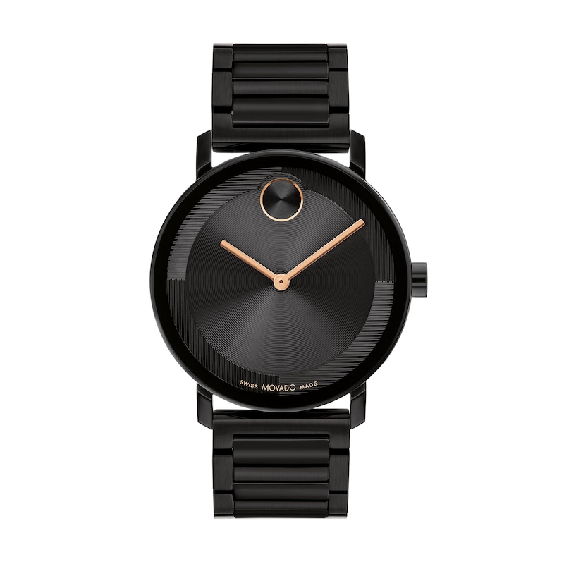 Men's Movado Bold® Evolution Black IP Watch with Textured Tonal Black Dial (Model: 3601112)|Peoples Jewellers