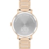 Ladies' Movado Bold® Evolution Crystal Accent Rose-Tone IP Watch with Textured Tonal Rose-Tone Dial (Model: 3601107)