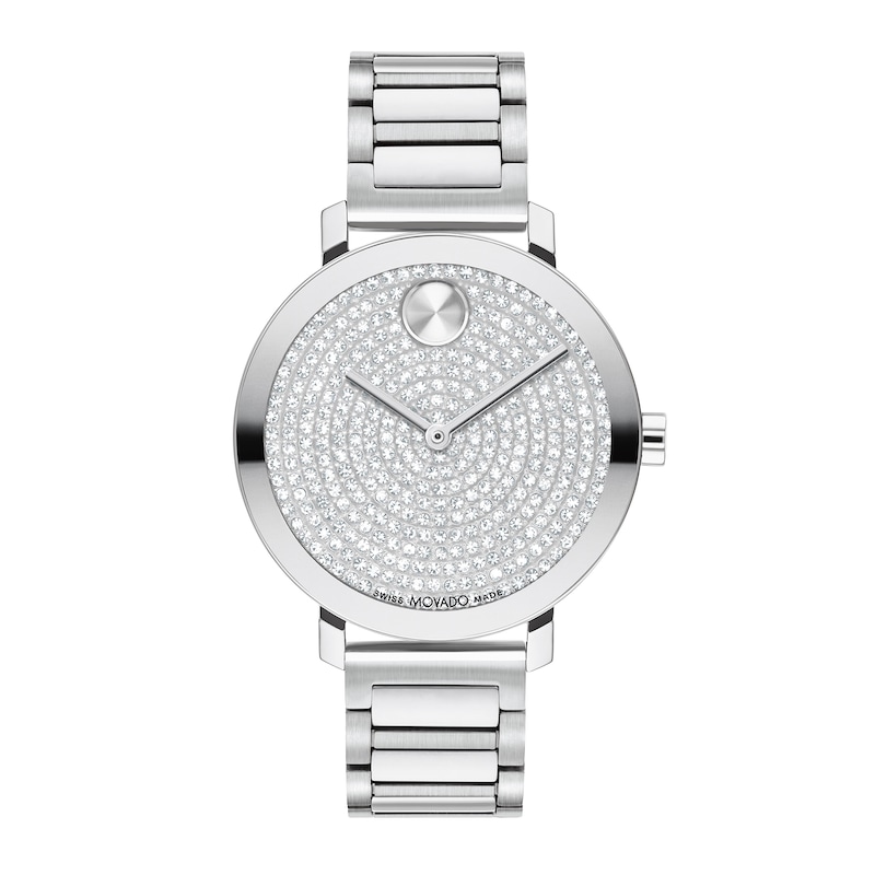 Ladies' Movado Bold® Evolution Watch with Crystal Accent Dial (Model: 3601151)|Peoples Jewellers