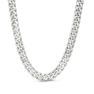 Men's 12.0mm Curb Chain Necklace in Stainless Steel - 22