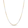 Thumbnail Image 0 of Ladies' Diamond-Cut 1.6mm Rope Chain Necklace in Solid 10K Tri-Tone Gold - 18"