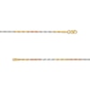 Thumbnail Image 2 of Ladies' Diamond-Cut 1.6mm Rope Chain Necklace in Solid 10K Tri-Tone Gold - 18"