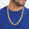 Men's 11.3mm Cuban Curb Chain Necklace in Hollow 10K Gold - 24"