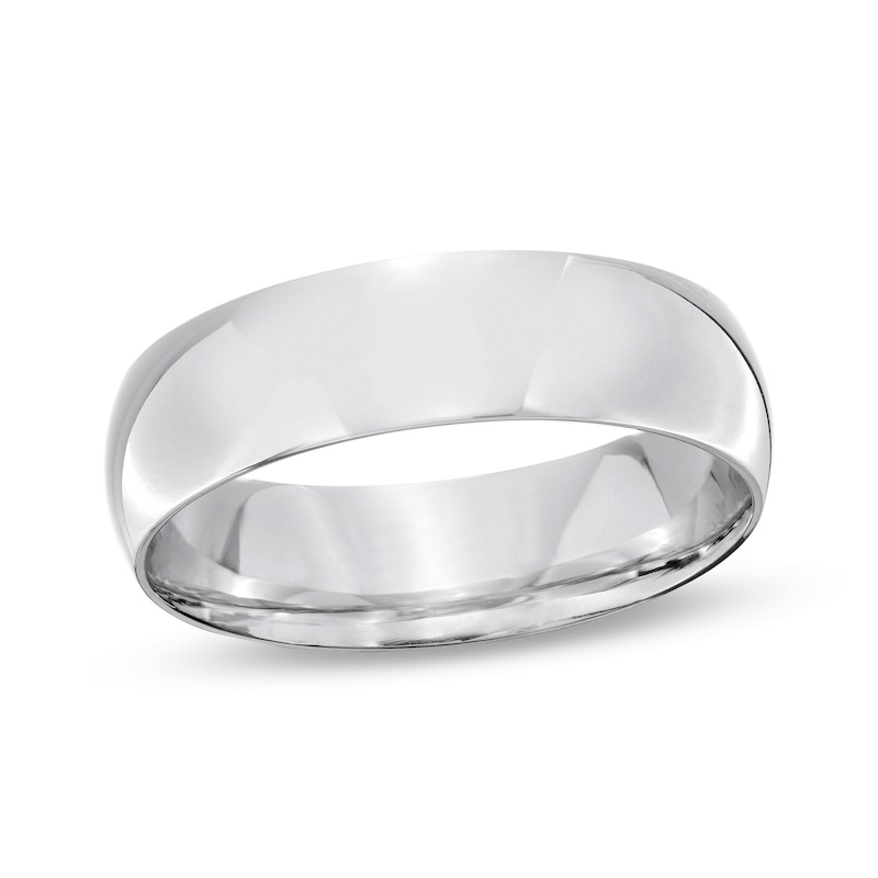 Men's Engravable 6.0mm Band in Sterling Silver (1 Line)|Peoples Jewellers