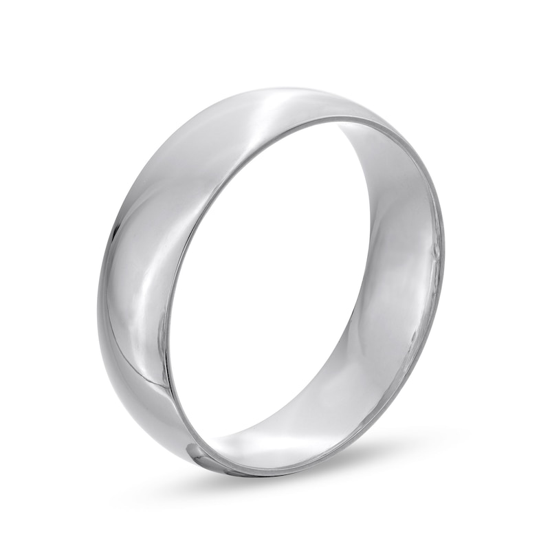 Men's Engravable 6.0mm Band in Sterling Silver (1 Line)|Peoples Jewellers