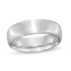 Thumbnail Image 0 of Men's Engravable 6.5mm Euro Comfort-Fit Band in Sterling Silver (1 Line)