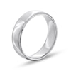 Thumbnail Image 2 of Men's Engravable 6.5mm Euro Comfort-Fit Band in Sterling Silver (1 Line)