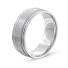 Thumbnail Image 3 of Men's Engravable Milgrain Edge 8.0mm Comfort-Fit Band in Sterling Silver (1 Line)