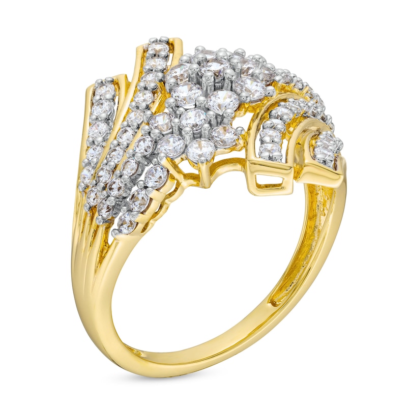 1.00 CT. T.W. Diamond Bypass Ring in 10K Gold|Peoples Jewellers
