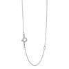 0.20 CT. T.W. Diamond Cascading Five Stone Bar Necklace in 10K White Gold