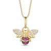 Le Vian® Passion Ruby™ and 0.15 CT. T.W. Nude Diamonds™ Bee Pendant in 14K Honey Gold™