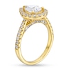 2.25 CT. T.W. Pear-Shaped Certified Lab-Created Diamond Frame Engagement Ring in 18K Gold (F/VS2)