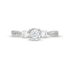 0.50 CT. T.W. Diamond Miracle Past Present Future® Twist Shank Engagement Ring in 10K White Gold (J/I3)