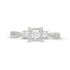 0.50 CT. T.W. Princess-Cut Diamond Miracle Past Present Future® Twist Shank Engagement Ring in 10K Gold (J/I3