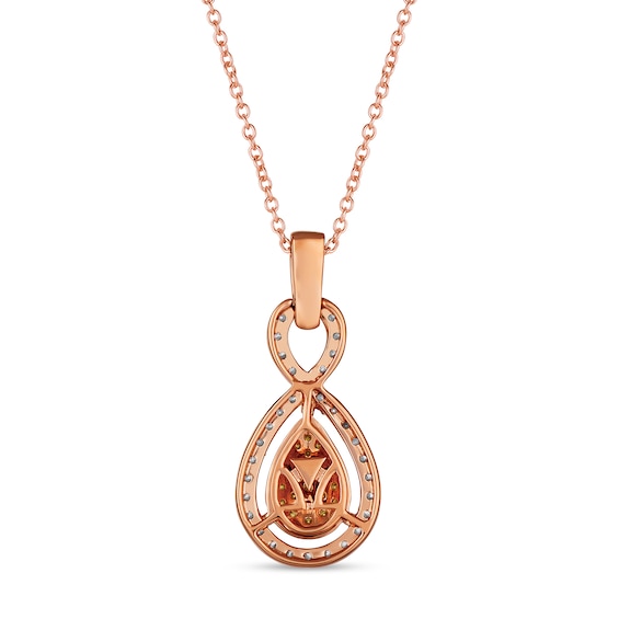 Le Vian® 0.92 CT. T.W. Pear Multi-Diamond Infinity Symbol Pendant in 14K Strawberry Gold™