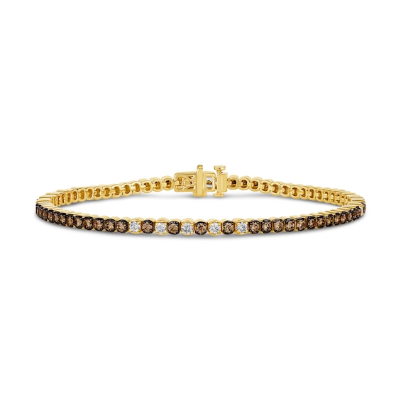 Le Vian® 2.10 CT. T.W. Diamond Tennis Bracelet in 14K Honey Gold™