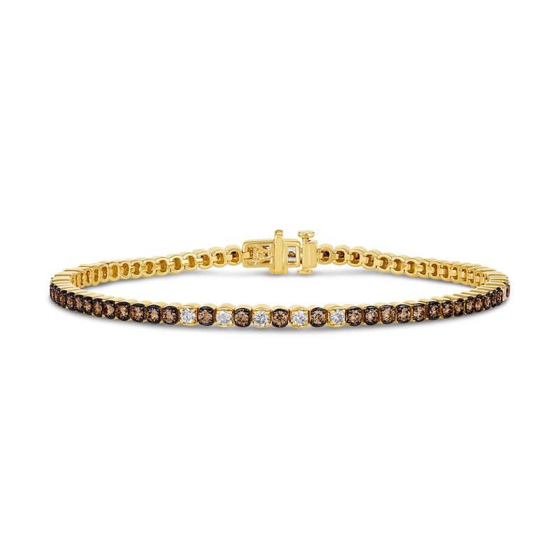 Le Vian® 2.10 CT. T.W. Diamond Tennis Bracelet in 14K Honey Gold™|Peoples Jewellers