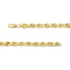 Thumbnail Image 2 of Men's 5.3mm Rope Chain Necklace in Hollow 10K Gold - 24"