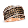 Le Vian® 2.43 CT. T.W. Diamond Multi-Row Overlay Band in 14K Strawberry Gold™