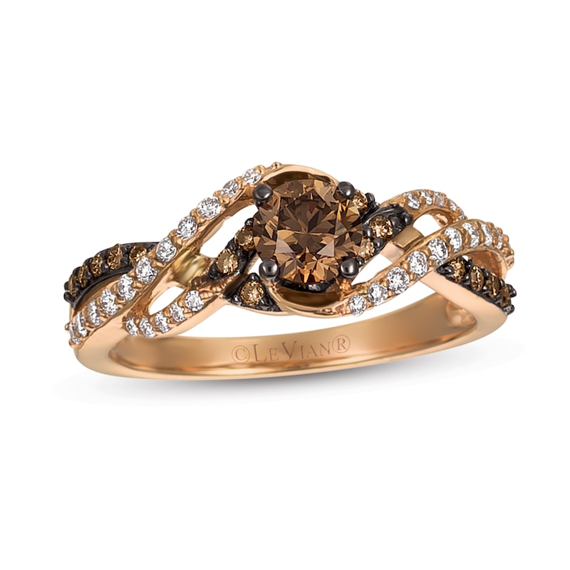 Le Vian 0.77 CT. T.W. Diamond Open Multi-Row Ring in 14K Strawberry Gold™|Peoples Jewellers