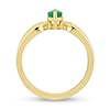 Thumbnail Image 2 of Eternally Bonded Marquise-Cut Emerald Solitaire Ring in 10K Gold