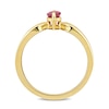 Thumbnail Image 3 of Eternally Bonded Marquise-Cut Ruby Solitaire Ring in 10K Gold