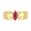 Thumbnail Image 3 of Eternally Bonded Marquise-Cut Ruby Solitaire Ring in 10K Gold