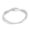 Thumbnail Image 0 of Circle of Gratitude® Collection 0.20 CT. T.W. Diamond Polished Twist Band in Sterling Silver