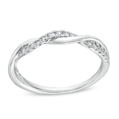 Circle of Gratitude® Collection CT. T.W. Diamond Polished Twist Band in Sterling Silver