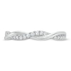 Thumbnail Image 3 of Circle of Gratitude® Collection 0.20 CT. T.W. Diamond Polished Twist Band in Sterling Silver