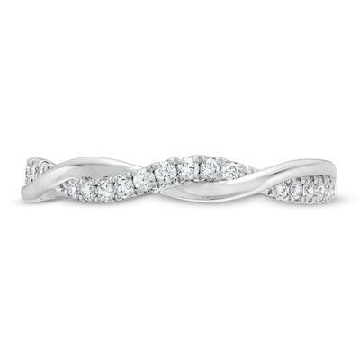 Circle of Gratitude® Collection CT. T.W. Diamond Polished Twist Band in Sterling Silver