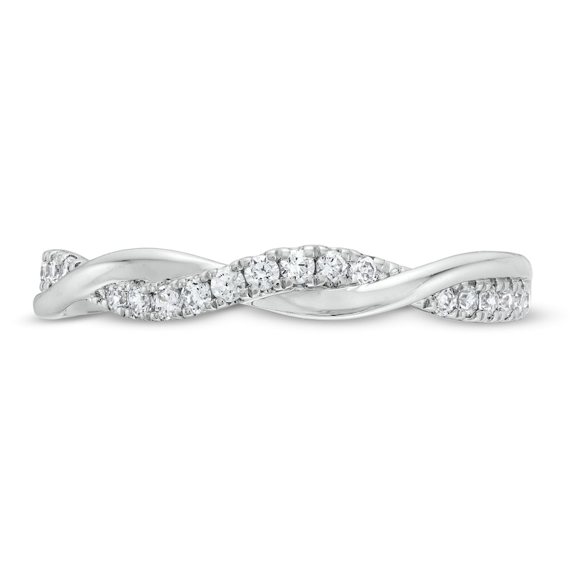 Circle of Gratitude® Collection CT. T.W. Diamond Polished Twist Band in Sterling Silver|Peoples Jewellers