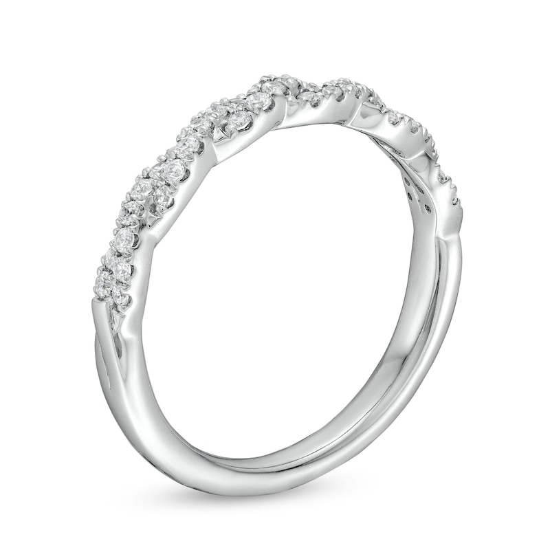 Circle of Gratitude® Collection 0.25 CT. T.W. Diamond Twist Band in Sterling Silver|Peoples Jewellers