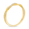 Circle of Gratitude® Collection 0.20 CT. T.W. Diamond Polished Braided Band in 10K Gold