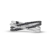 Thumbnail Image 3 of Circle of Gratitude® Collection 0.20 CT. T.W. Black Diamond Braided Orbit Ring in Sterling Silver