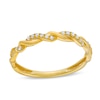 Thumbnail Image 0 of Circle of Gratitude® Collection 0.065 CT. T.W. Diamond Polished Braided Band in 10K Gold