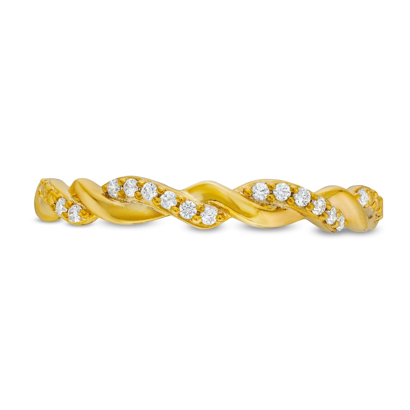 Circle of Gratitude® Collection 0.065 CT. T.W. Diamond Polished Braided Band in 10K Gold|Peoples Jewellers