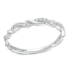 Thumbnail Image 0 of Circle of Gratitude® Collection 0.065 CT. T.W. Diamond Polished Braided Band in Sterling Silver