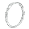 Thumbnail Image 2 of Circle of Gratitude® Collection 0.065 CT. T.W. Diamond Polished Braided Band in Sterling Silver