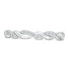 Thumbnail Image 3 of Circle of Gratitude® Collection 0.065 CT. T.W. Diamond Polished Braided Band in Sterling Silver