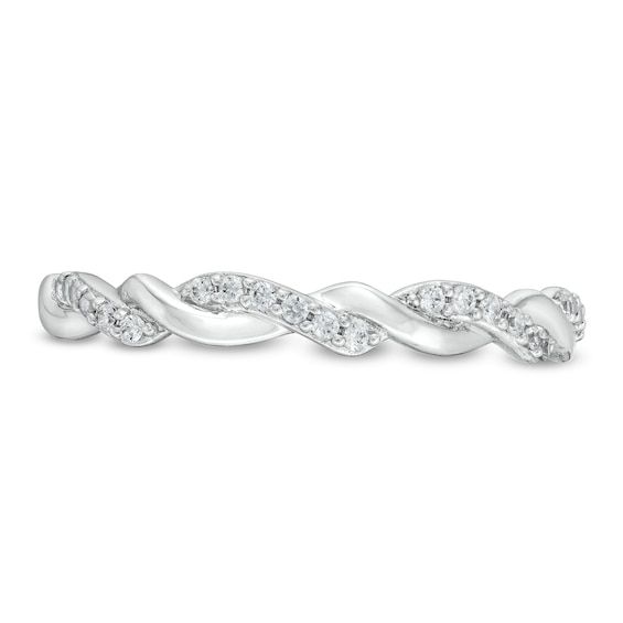 Circle of Gratitude® Collection CT. T.W. Diamond Polished Braided Band in Sterling Silver