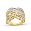 Thumbnail Image 0 of 2.00 CT. T.W. Diamond Bezel-Set Bypass Multi-Row Ring in 10K Gold