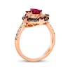 Le Vian® Pear-Shaped Pomegranate Garnet™ and 0.70 CT. T.W. Diamond Teardrop Ring in 14K Strawberry Gold™