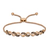 Le Vian® 0.40 CT. T.W. Chocolate Diamond® and Nude Diamond™ Infinity Links Bolo Bracelet in 14K Strawberry Gold™