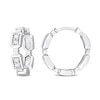 Eternally Bonded Men's 0.16 CT. T.W. Diamond Endless Bottle with Cap 12.0mm Hoop Earrings in 14K Gold