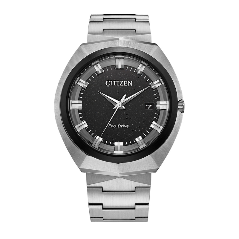 Men's Citizen Calibre E365 Watch with Black Dial (Model: BN1014-55E)