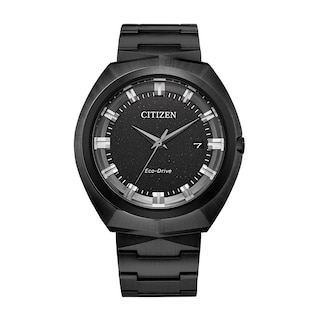 Men's Citizen Calibre E365 Black IP Watch with Black Dial (Model: BN1015-52E)