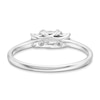Thumbnail Image 4 of 0.50 CT. T.W. Princess-Cut Certified Lab-Created Diamond Past Present Future® Engagement Ring in 14K White Gold (F/SI2)